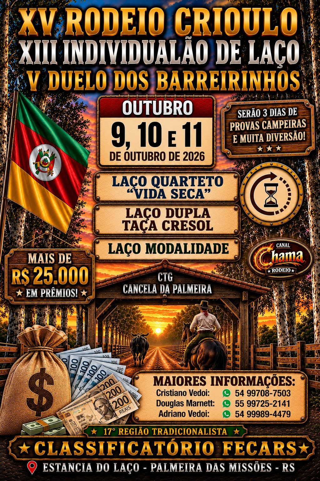 XV Rodeio Crioulo do CTG Cancela da Palmeira